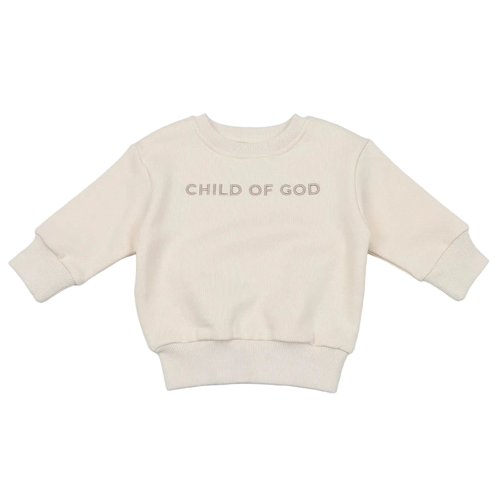 Organic Baby Crewneck Sweatshirt – Child of God Embroidered