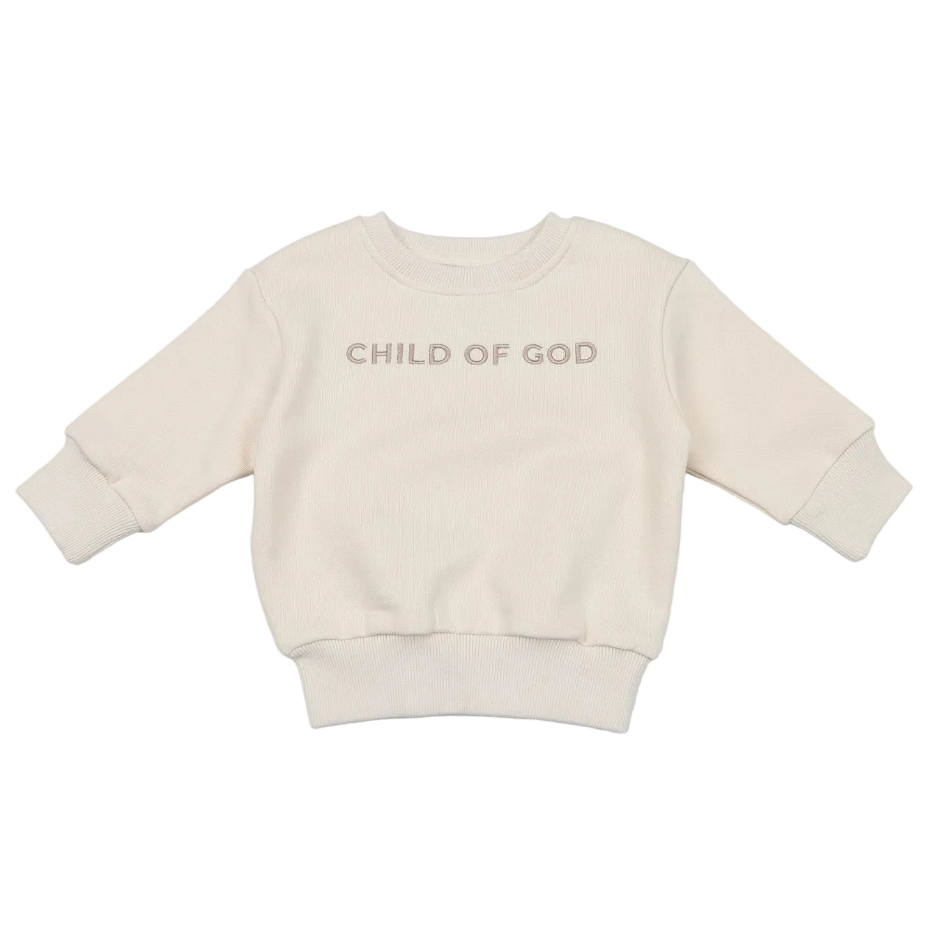 Organic Baby Crewneck Sweatshirt – Child of God Embroidered