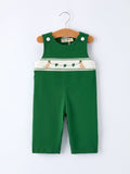 Boys St. Patrick’s Day Shamrock Puppy Smocked Romper