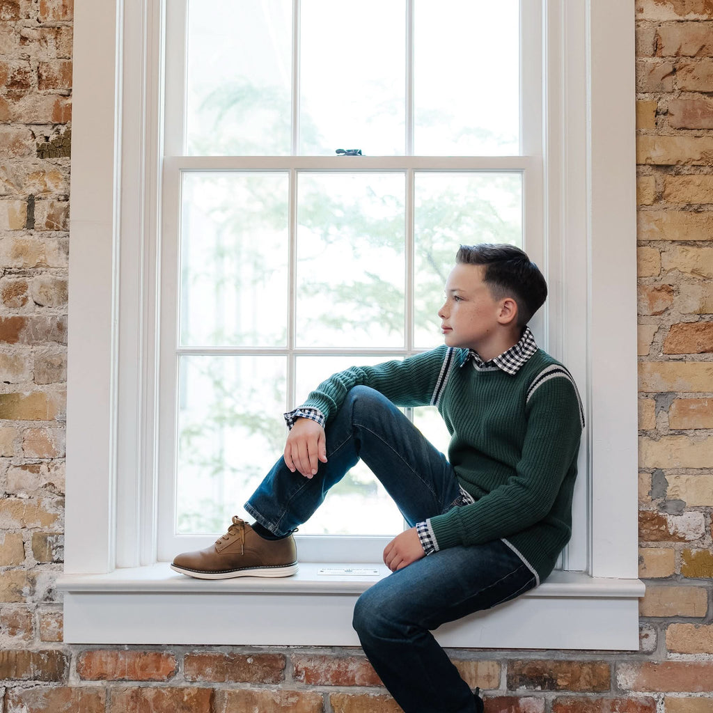 Organic Stretch Poplin Roll-Up Shirt