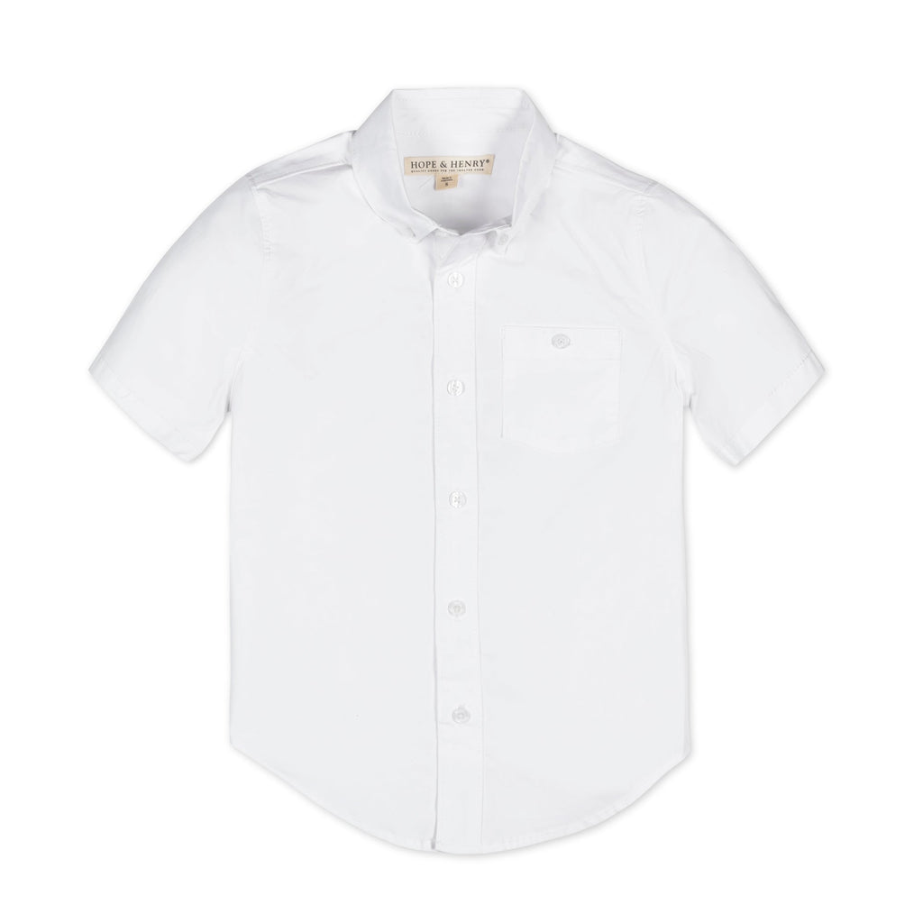 Organic Stretch Poplin Short Sleeve Shirt