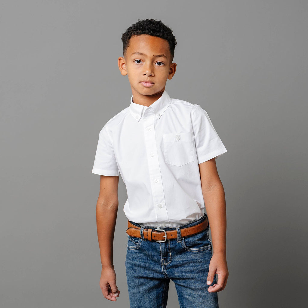 Organic Stretch Poplin Short Sleeve Shirt