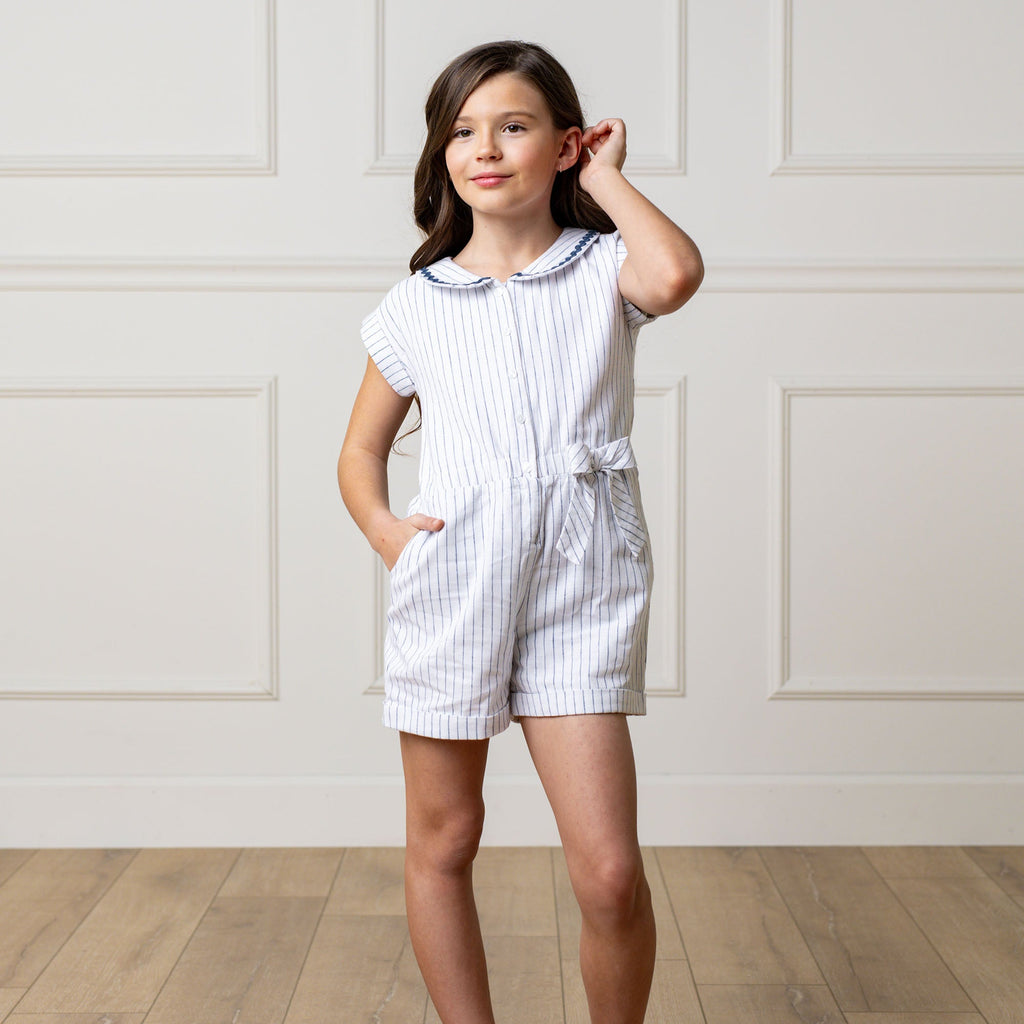 Linen Collared Romper