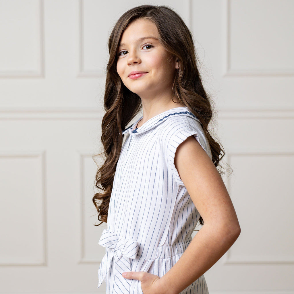 Linen Collared Romper