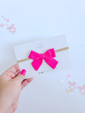 Hot Pink Mini Pinwheel Bow