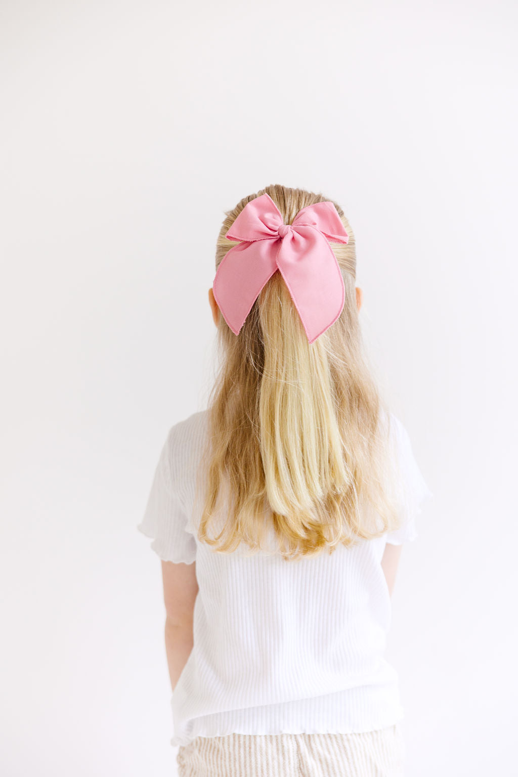 Hot Pink Solid Oversized Bow