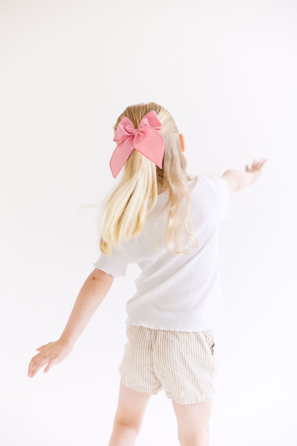 Hot Pink Solid Oversized Bow