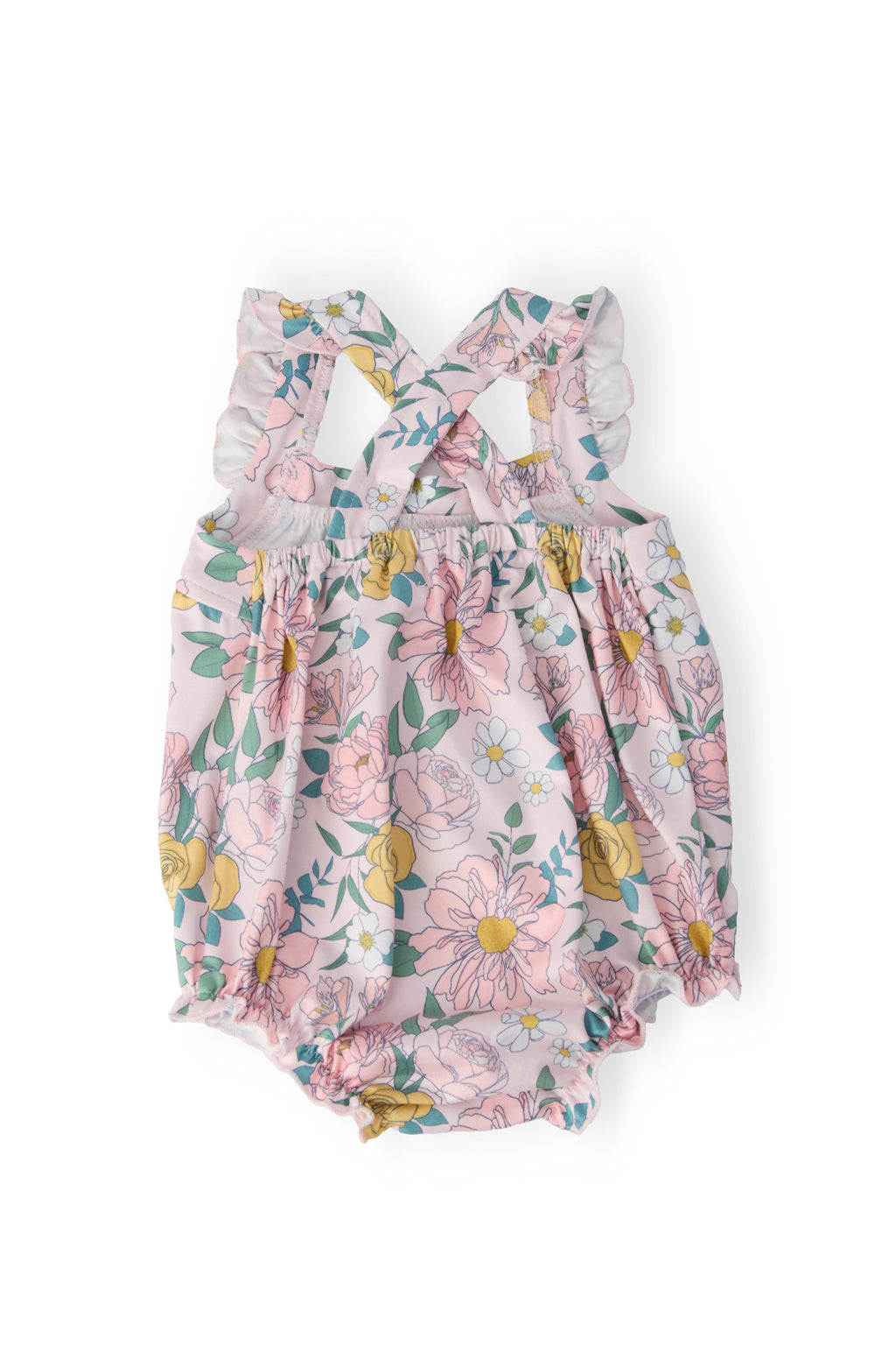 Ruffle Cross Back Romper