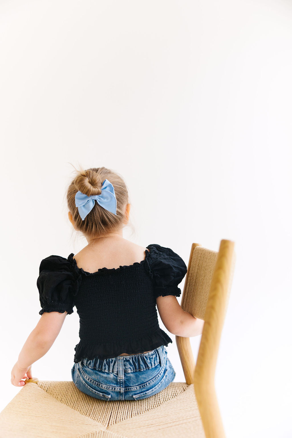 White Solid Small Bow