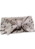 Knotted Bow Headband | Lightning Bolts