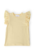 Butter Yellow Ruffle Tee