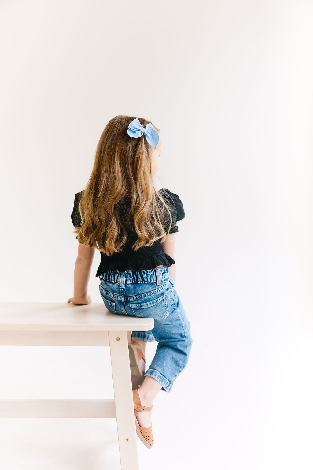 White Solid Small Bow