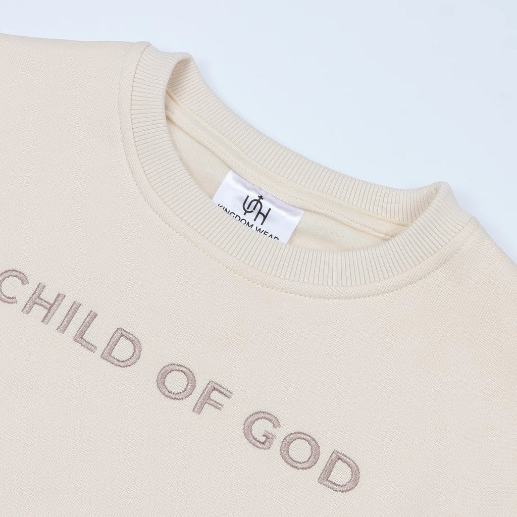 Organic Baby Crewneck Sweatshirt – Child of God Embroidered