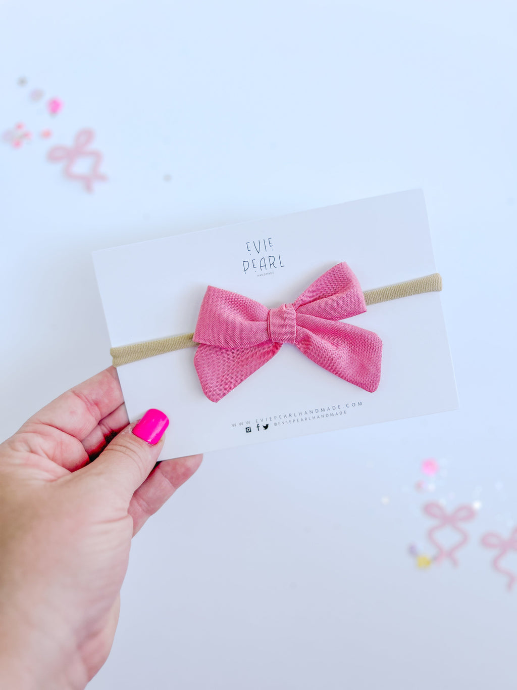 Pink Mini Pinwheel Bow