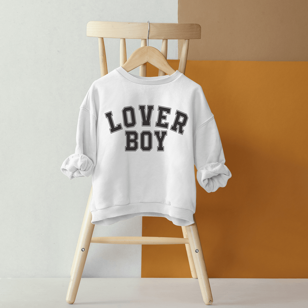 Lover Boy Toddler Sweatshirt | Lover Boy Kids Crewneck | Valentine’s Day Child Sweatshirt | Cute Boys Valentine Outfit