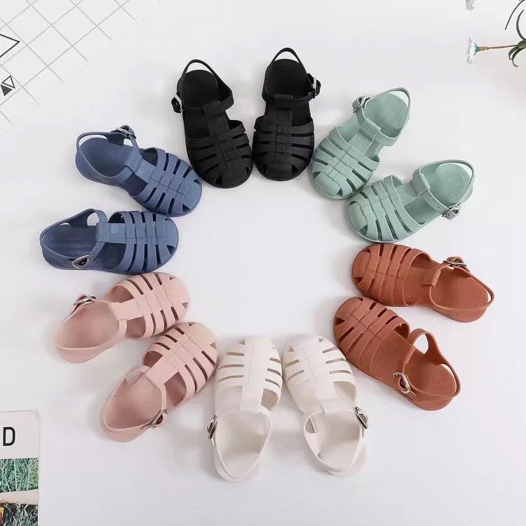 Kids Jelly Sandals – Waterproof, Wide Toe | Roman Style