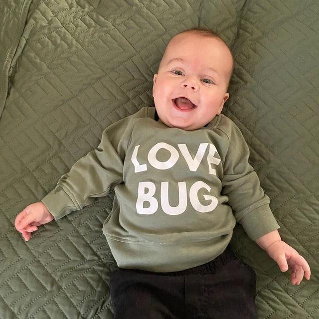 Love Bug Organic Cotton Baby & Toddler Valentine Day Pullover