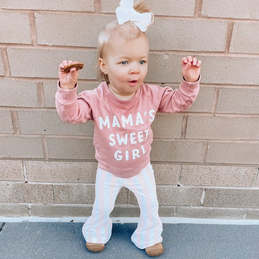 Mama's Sweet Girl Valentines Day Baby & Toddler Organic Cotton Pullover