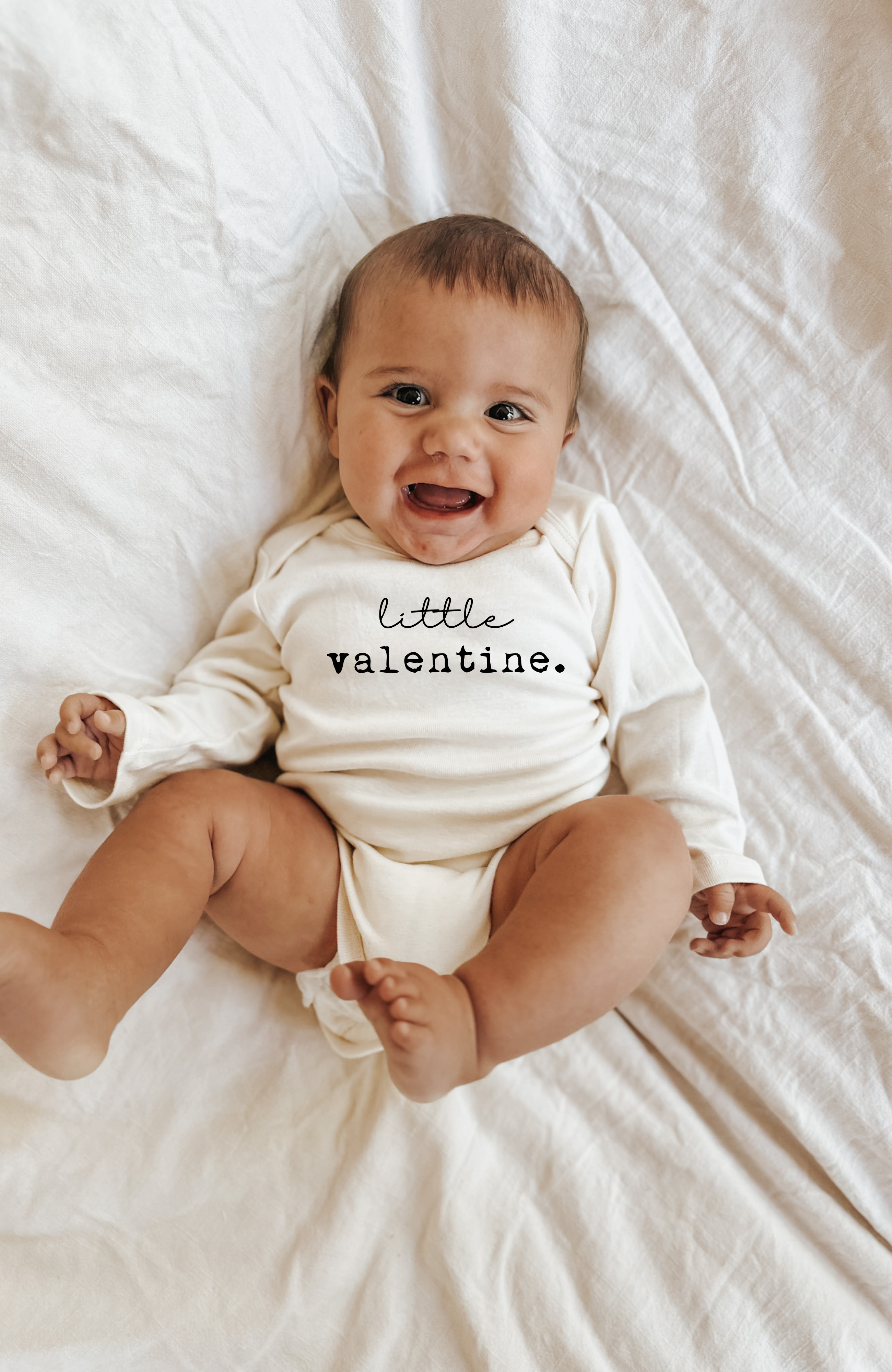 Little Valentine Organic Baby Bodysuit Long Sleeve