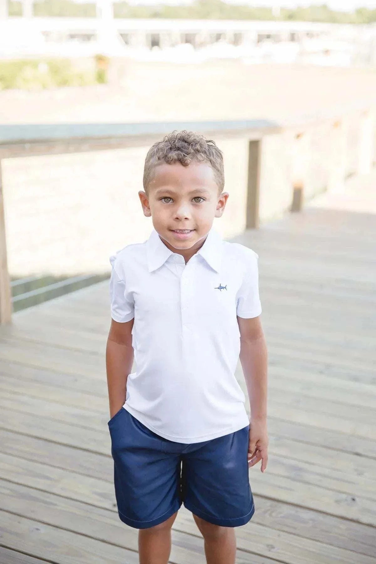 Saltwater Boys Company - White Offshore Fishing Polo