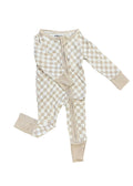 Checkered Bamboo Sleeper | Soft Baby Onesie