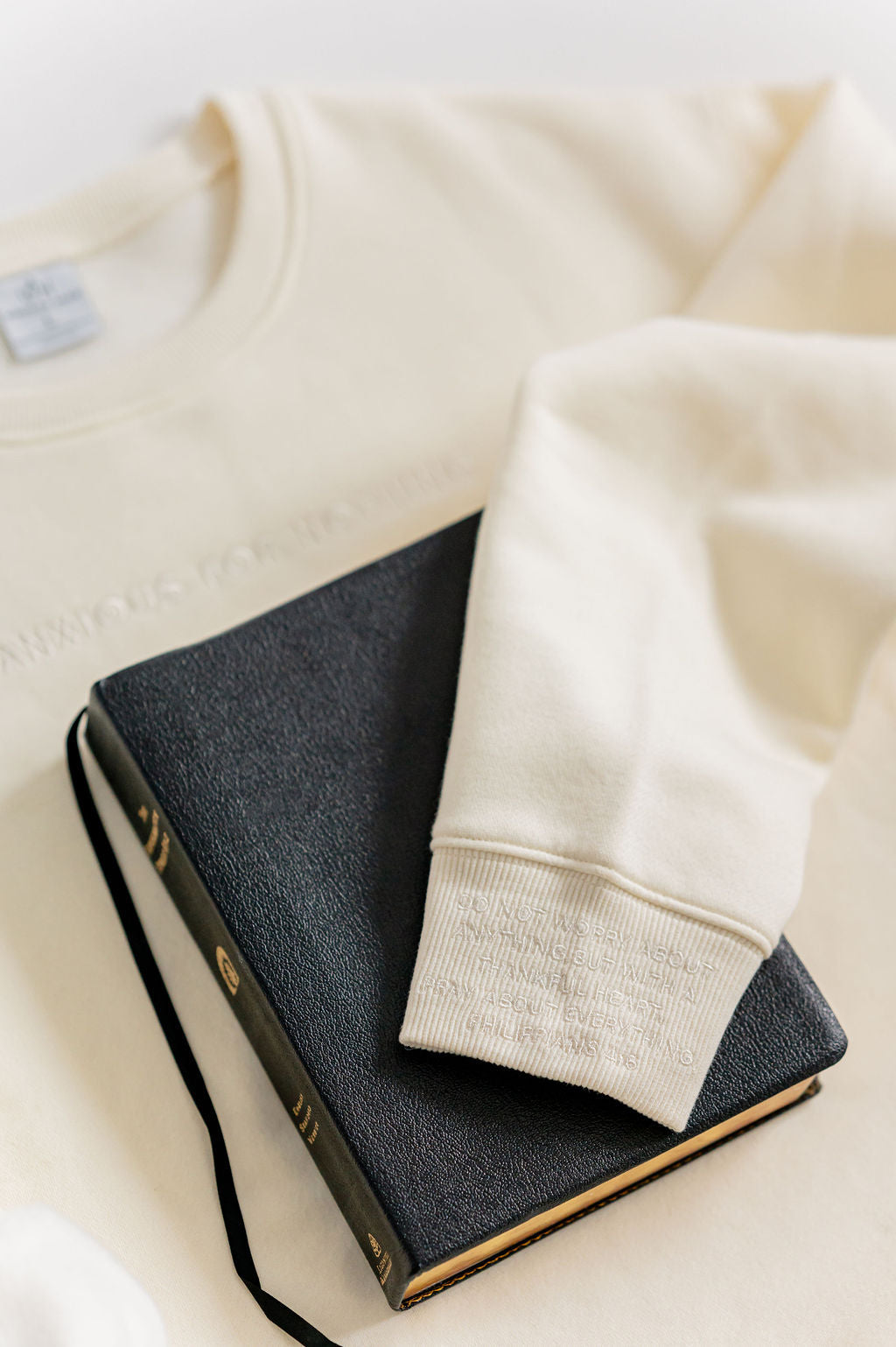 Anxious for Nothing premium crew neck sweatshirt heavy weight