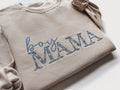 Blue Floral Boy Mama Embroidered Sweatshirt