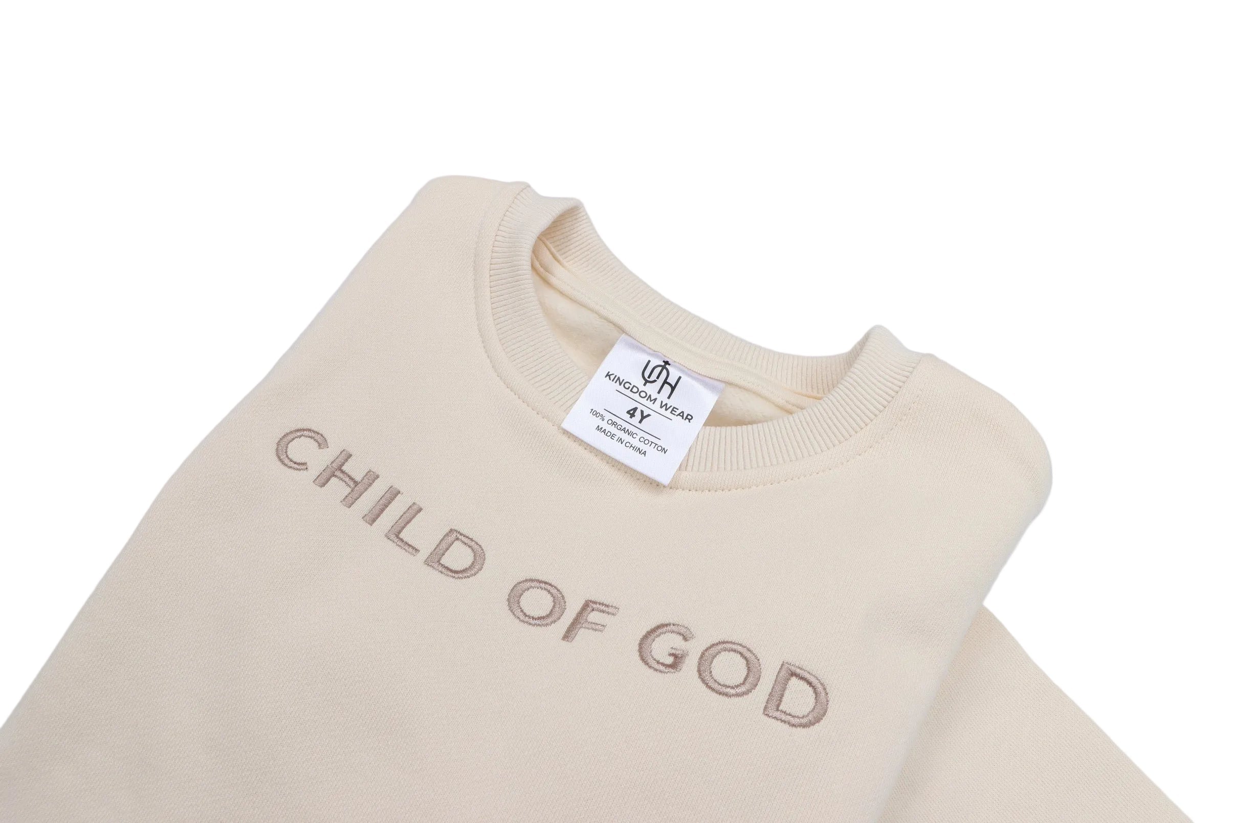 Organic Baby Crewneck Sweatshirt – Child of God Embroidered