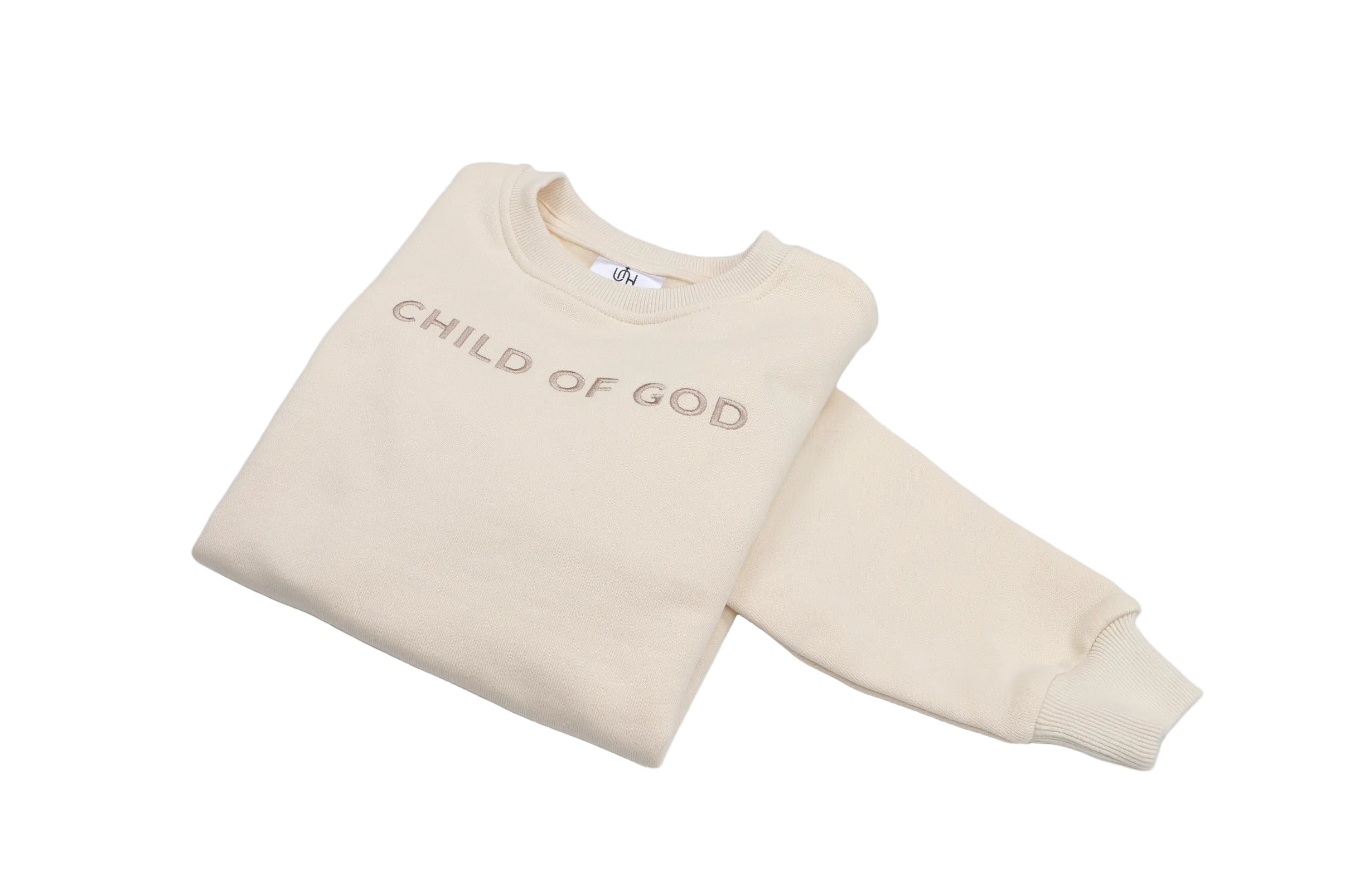 Organic Baby Crewneck Sweatshirt – Child of God Embroidered