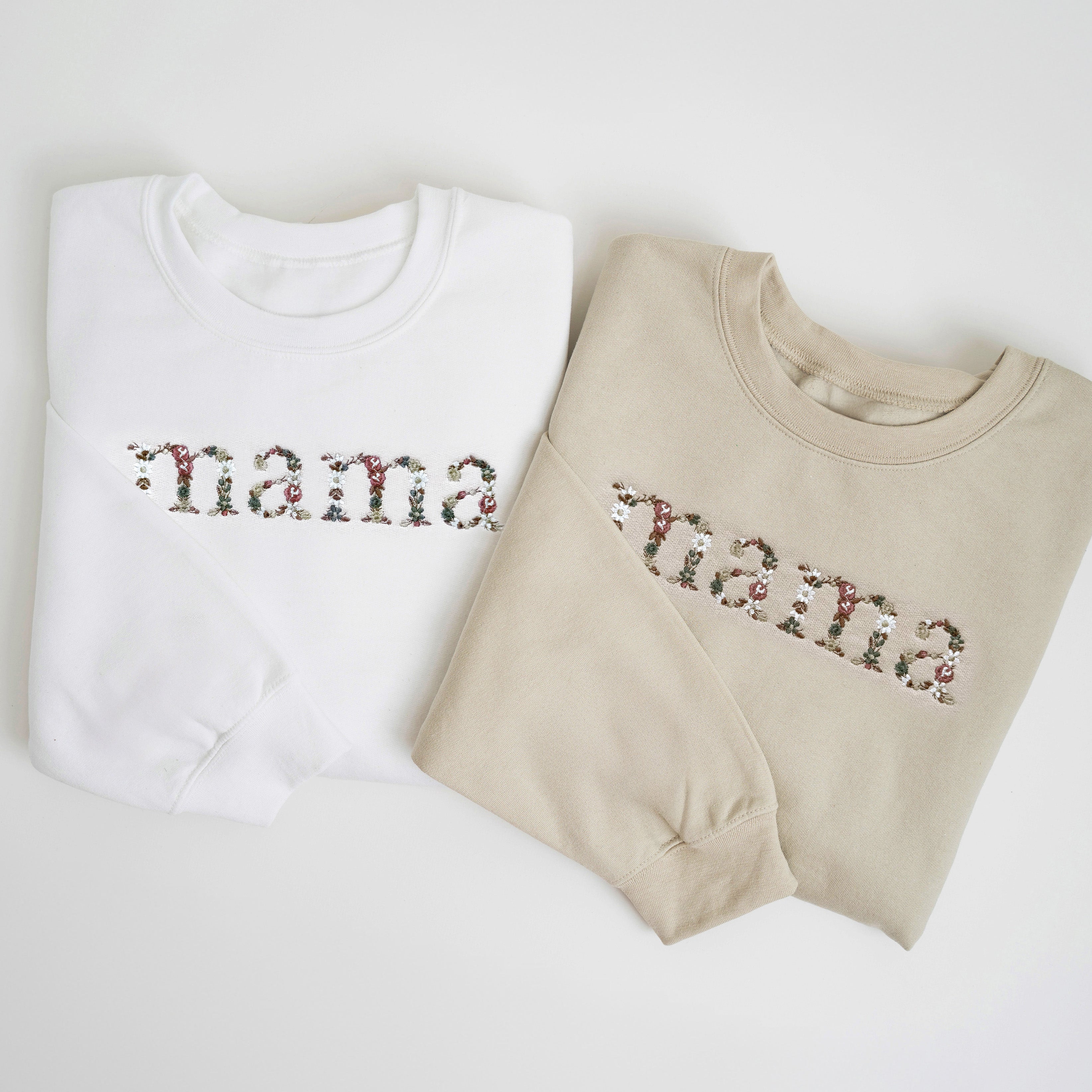 In My Mom Era & In My Baby Era Matching Embroidered Outfits