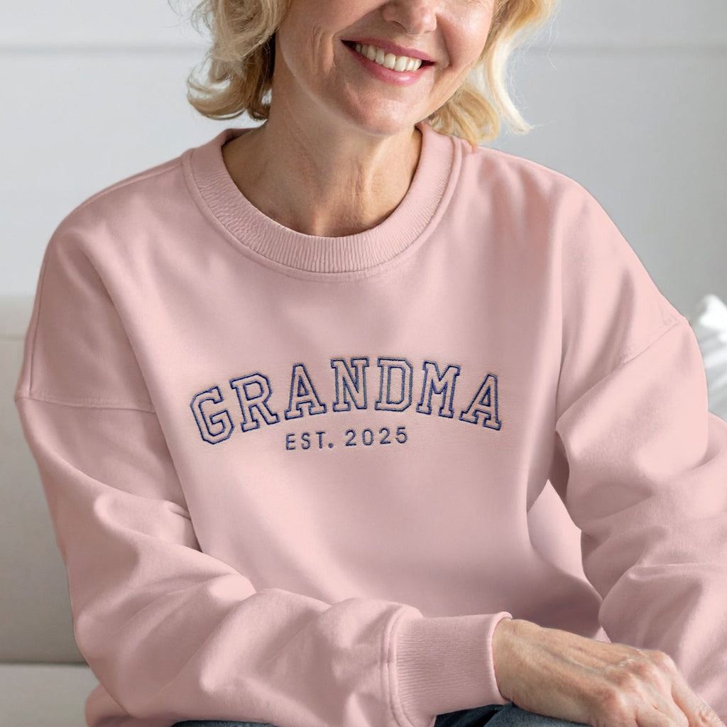 Personalized Embroidered Grandma Sweatshirt