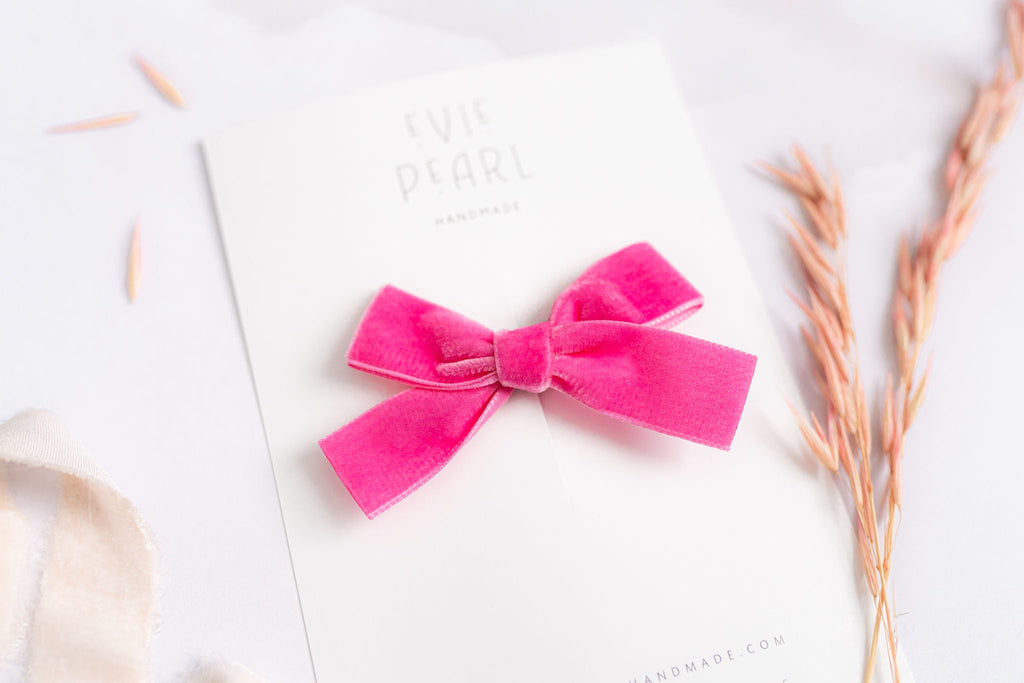 Classic Mini Velvet- Hot Pink