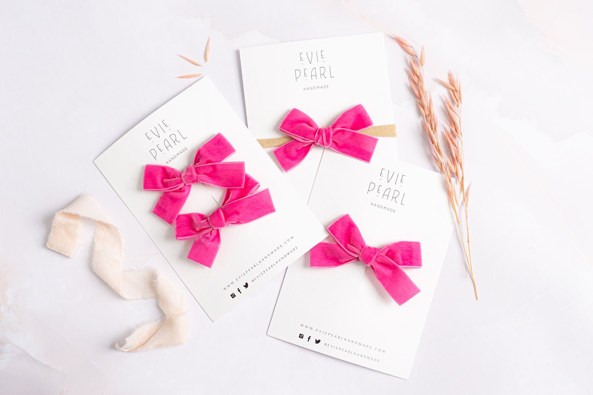 Classic Mini Velvet- Hot Pink