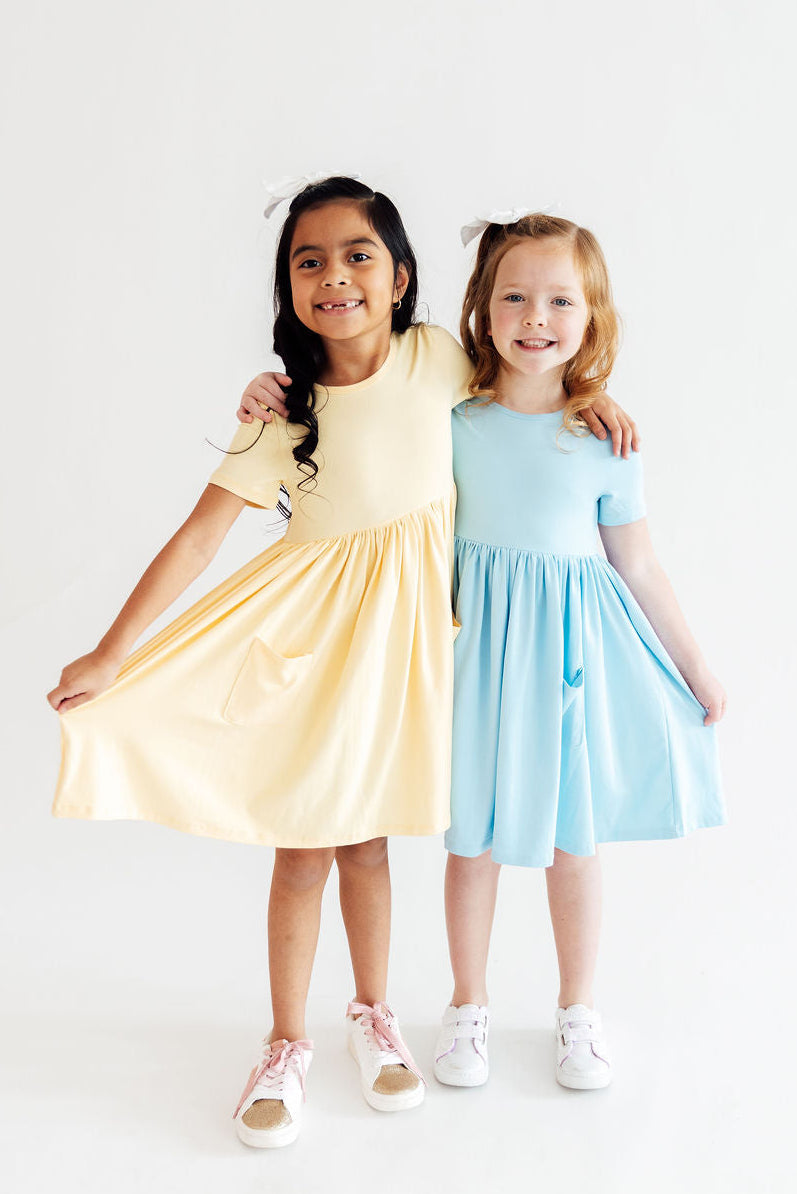 Butter Yellow Pocket Dress