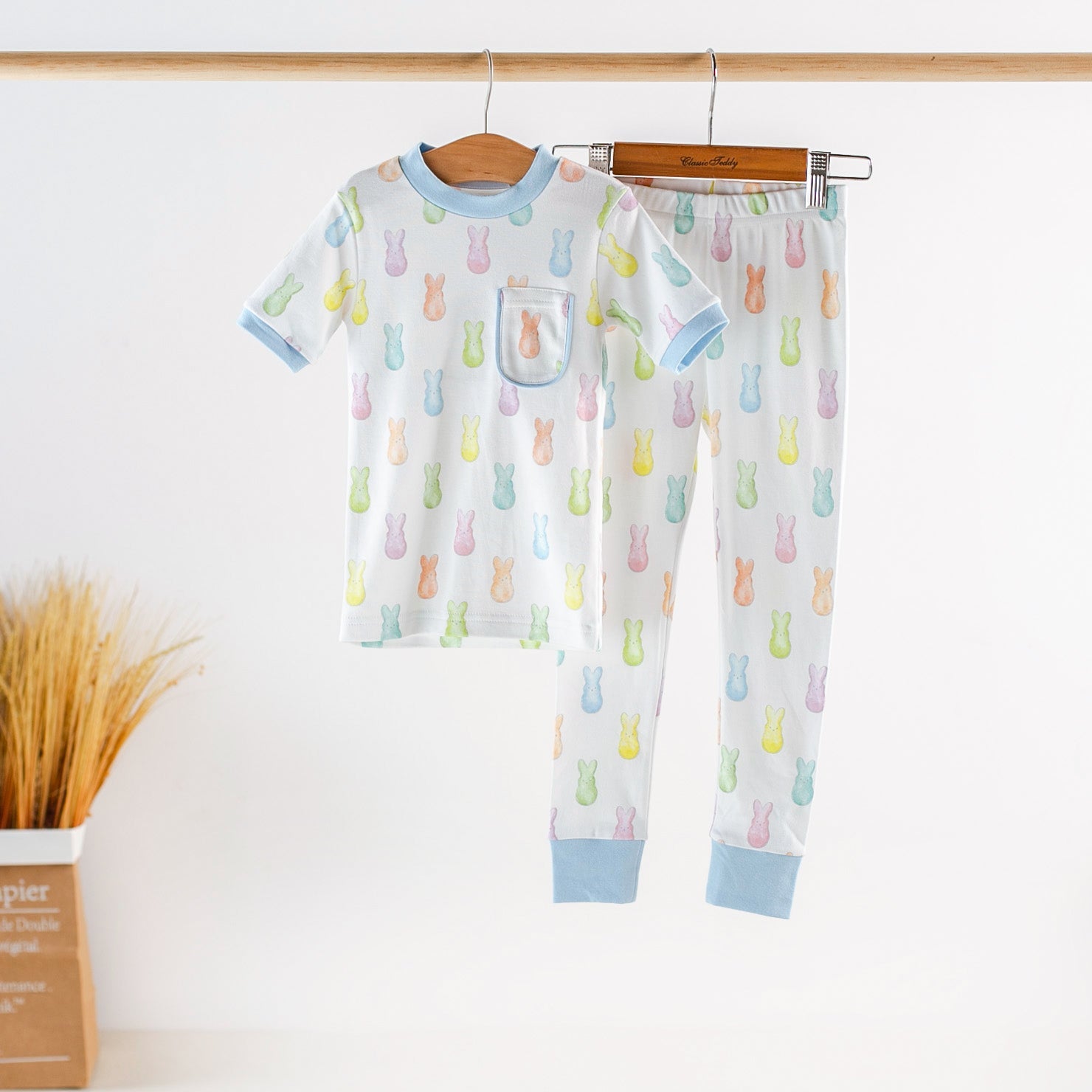 Hoppy Easter Organic Cotton Kids Pajamas