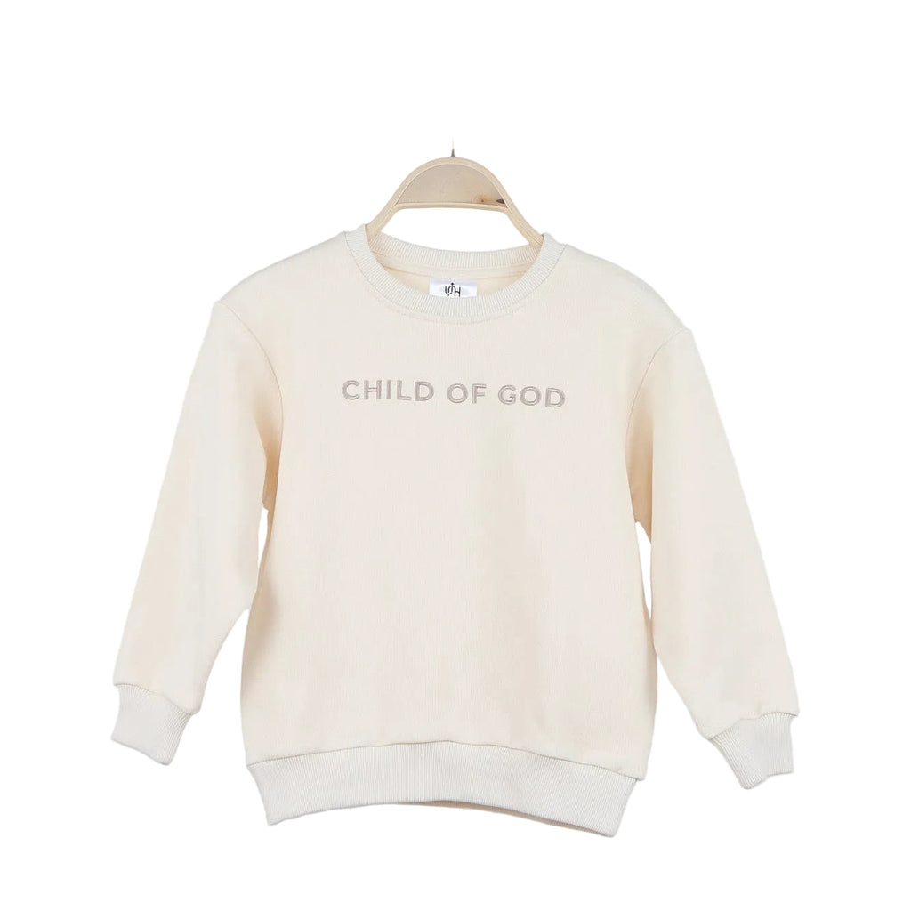 Organic Baby Crewneck Sweatshirt – Child of God Embroidered