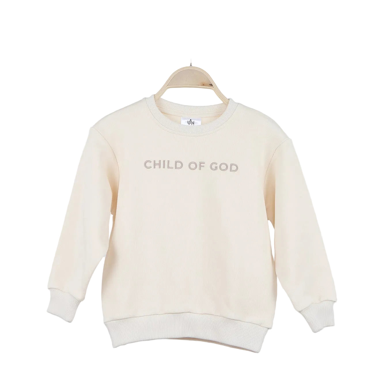 Organic Baby Crewneck Sweatshirt – Child of God Embroidered
