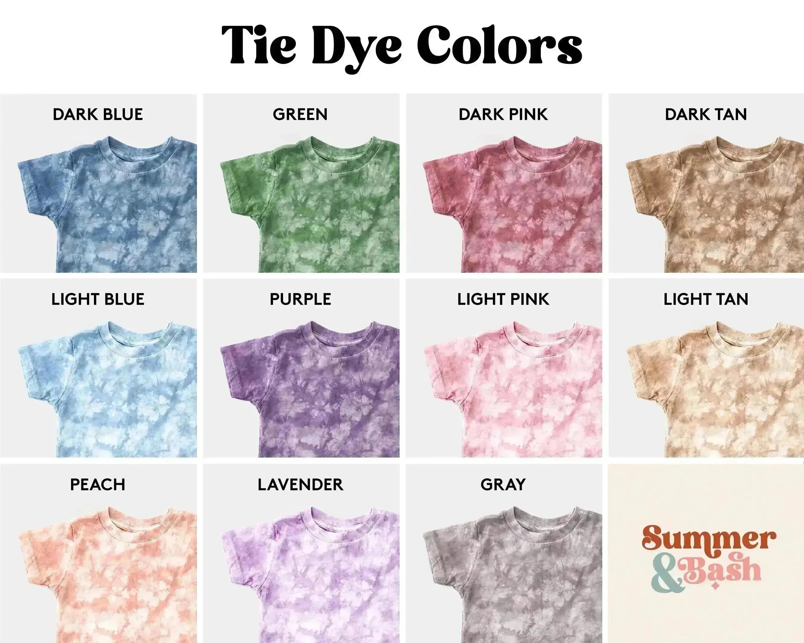 Tie Dye Personalized Grandma and Me Shirt Set